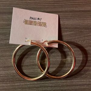NWT Princess Polly Gold Hoops